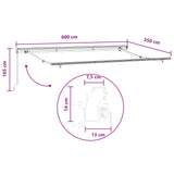 Tenda Retrattile Sabbia 600  350 cm Poliestere e Acciaio