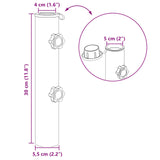 Tubo base per parasole 0.63 kg Acciaio inossidabile naturale