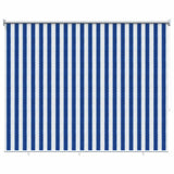 Tenda a Rullo Esterno Blocco UV 90% Strisce Blu e Bianche HDPE