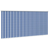 Tenda a Rullo Esterno Blocco UV 90% Strisce Blu e Bianche HDPE