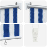 Tenda a Rullo Esterno Blocco UV 90% Strisce Blu e Bianche HDPE