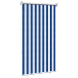 Tenda a Rullo Esterno Blocco UV 90% Strisce Blu e Bianche HDPE