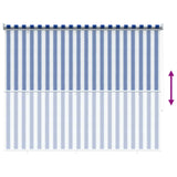 Tenda a Rullo Esterno Blocco UV 90% Strisce Blu e Bianche HDPE