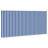 Tenda a Rullo Esterno Blocco UV 90% Strisce Blu e Bianche HDPE
