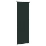 Tenda a Rullo Esterno Blocco UV 90% Verde Scuro 80 x 230 cm