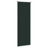 Tenda a Rullo Esterno Blocco UV 90% Verde Scuro 80 x 230 cm
