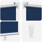 Tenda a Rullo Esterno Blocco UV 90% Blu 80 x 140 cm HDPE