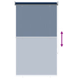 Tenda a Rullo Esterno Blocco UV 90% Blu 80 x 140 cm HDPE