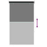 Tenda a Rullo Esterno Blocco UV 90% Nero 80 x 140 cm HDPE