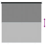 Tenda a Rullo Esterno Blocco UV 90% Nero 140 x 140 cm HDPE