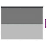 Tenda a Rullo Esterno Blocco UV 90% Nero 200 x 140 cm HDPE