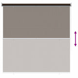 Tenda a Rullo Esterno Blocco UV 90% Marrone 140 x 140 cm HDPE