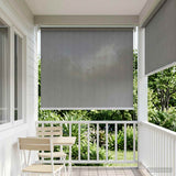 Tenda a Rullo Esterno Blocco UV 90% Grigio Chiaro 80 x 140 cm