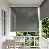 Tenda a Rullo Esterno Blocco UV 90% Grigio Chiaro 220 x 140 cm