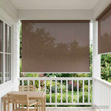 Tenda a Rullo Esterno Blocco UV 90% Tortora 60 x 230 cm HDPE