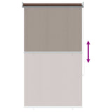 Tenda a Rullo Esterno Blocco UV 90% Tortora 60 x 230 cm HDPE