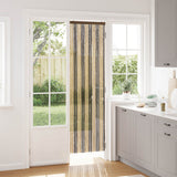 Tenda per insetti in chenille Marrone Scuro e Beige 56 x 200 cm