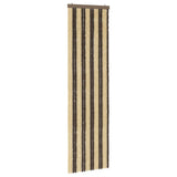 Tenda per insetti in chenille Marrone Scuro e Beige 56 x 200 cm