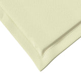 Cuscini per Seduta e Schienale 2 pcs Crema 47 x 45 x 2 cm