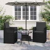 Cuscini per Seduta e Schienale 2 pcs Antracite 47 x 45 x 2 cm