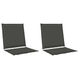 Cuscini per Seduta e Schienale 2 pcs Antracite 47 x 45 x 2 cm