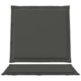 Cuscini per Seduta e Schienale 2 pcs Antracite 47 x 45 x 2 cm