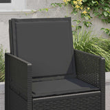 Cuscini per Seduta e Schienale 4 pcs Antracite 47 x 45 x 2 cm