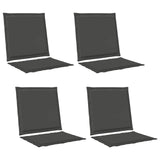 Cuscini per Seduta e Schienale 4 pcs Antracite 47 x 45 x 2 cm