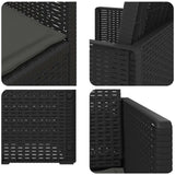 Sedie da pranzo da giardino 2 pcs Antracite PP