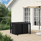 Sedie da pranzo da giardino 2 pcs Antracite PP