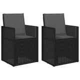 Sedie da pranzo da giardino 2 pcs Antracite PP