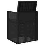 Sedie da pranzo da giardino 2 pcs Antracite PP