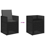 Sedie da pranzo da giardino 2 pcs Antracite PP