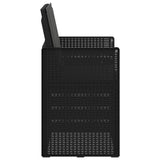 Sedie da pranzo da giardino 2 pcs Antracite PP