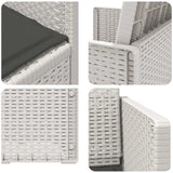 Sedie da pranzo da giardino 2 pcs Bianco e Antracite PP