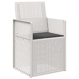 Sedie da pranzo da giardino 2 pcs Bianco e Antracite PP