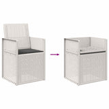 Sedie da pranzo da giardino 2 pcs Bianco e Antracite PP