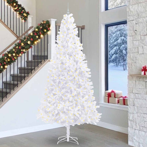 Albero di Natale artificiale Bianco 300 cm PVC e Acciaio