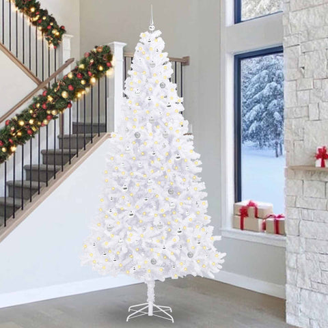Albero di Natale artificiale Bianco 300 cm PVC e Acciaio