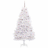 Albero di Natale Artificiale con Rami Pieghevoli Bianco 180 cm