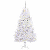 Albero di Natale Artificiale con Rami Pieghevoli Bianco 180 cm