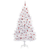 Albero di Natale Artificiale con Rami Pieghevoli Bianco 240 cm