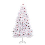 Albero di Natale Artificiale con Rami Pieghevoli Bianco 240 cm