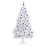 Albero di Natale Artificiale con Rami Pieghevoli Bianco 240 cm