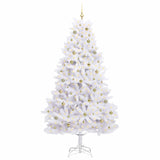 Albero di Natale Artificiale con Rami Pieghevoli Bianco 240 cm