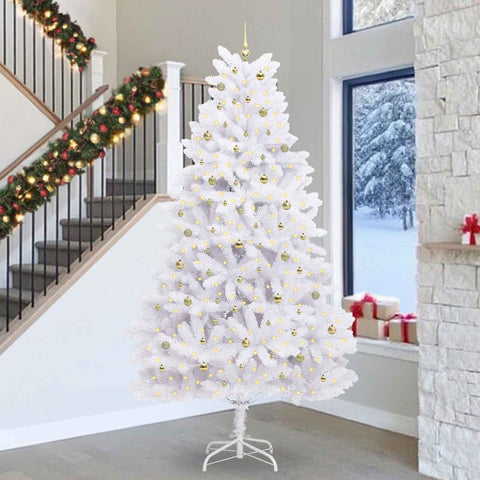 Albero di Natale Artificiale con Rami Pieghevoli Bianco 300 cm