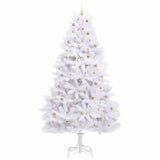 Albero di Natale Artificiale con Rami Pieghevoli Bianco 300 cm