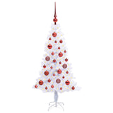 Albero di Natale artificiale Bianco 120 cm PVC e Acciaio