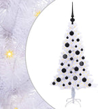 Albero di Natale artificiale Bianco 120 cm PVC e Acciaio