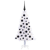Albero di Natale artificiale Bianco 120 cm PVC e Acciaio